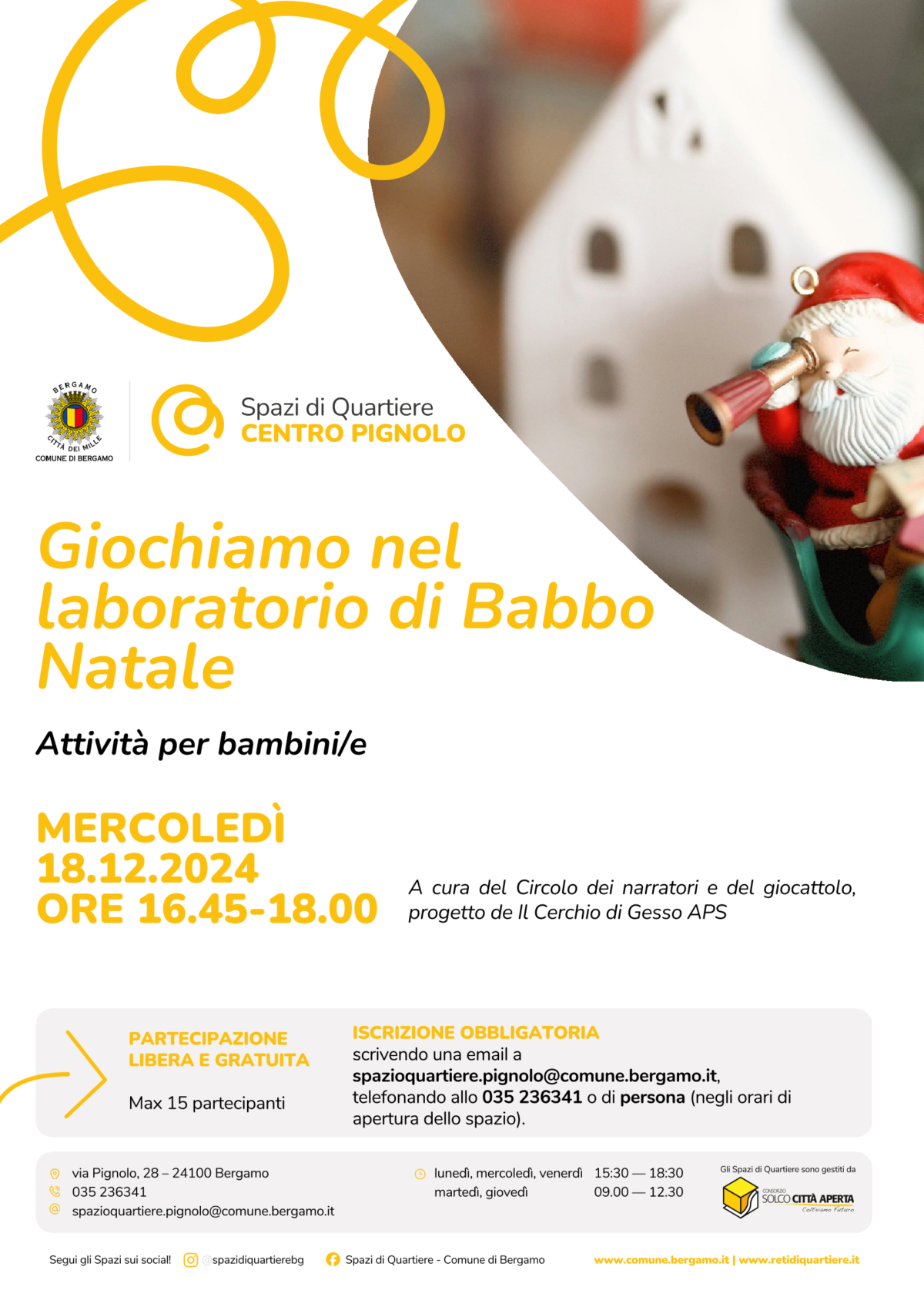 Giochiamo nel laboratorio di Babbo Natale